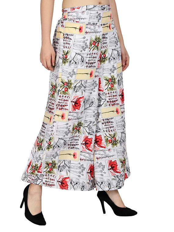 set of 2 printed flared palazzo - 15492098 - Zoom Image - 9