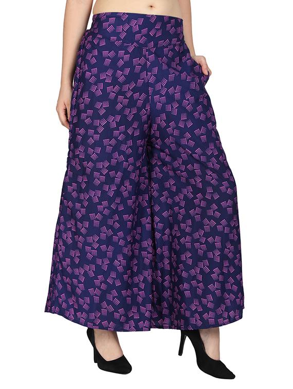 set of 2 printed flared palazzo - 15492106 - Zoom Image - 9