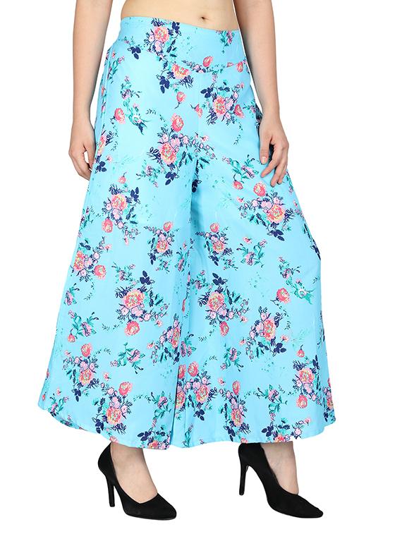 set of 2 printed flared palazzo - 15492123 - Zoom Image - 9