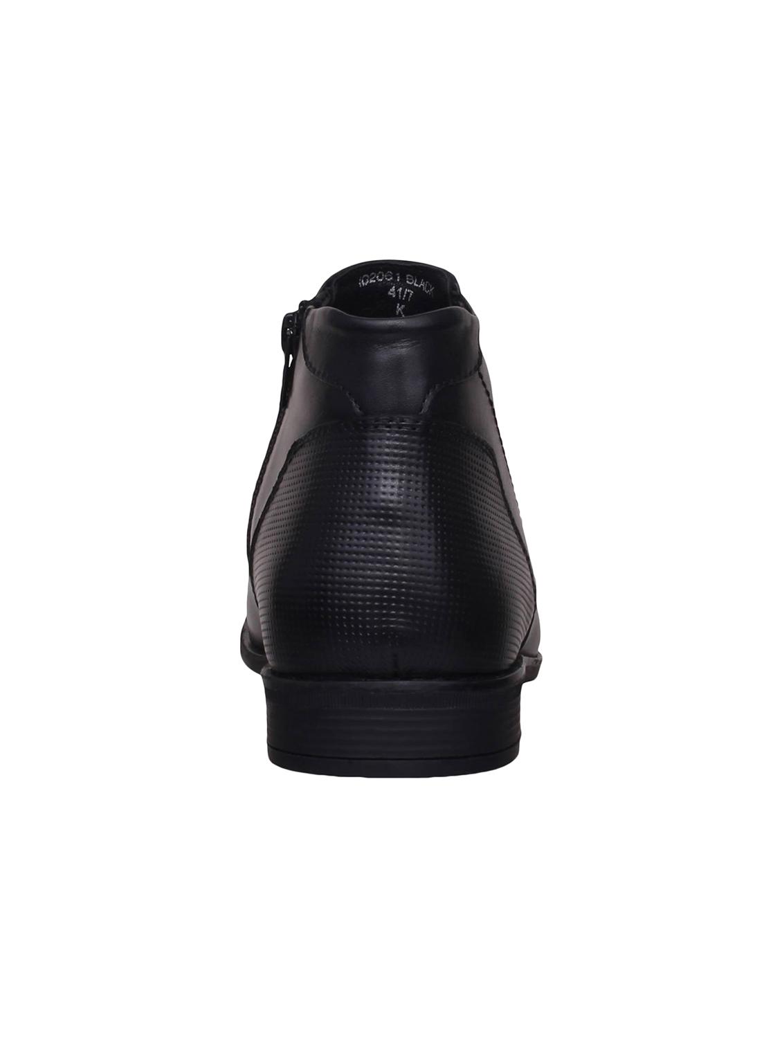 black Leather slip on boots - 15492618 - Zoom Image - 3