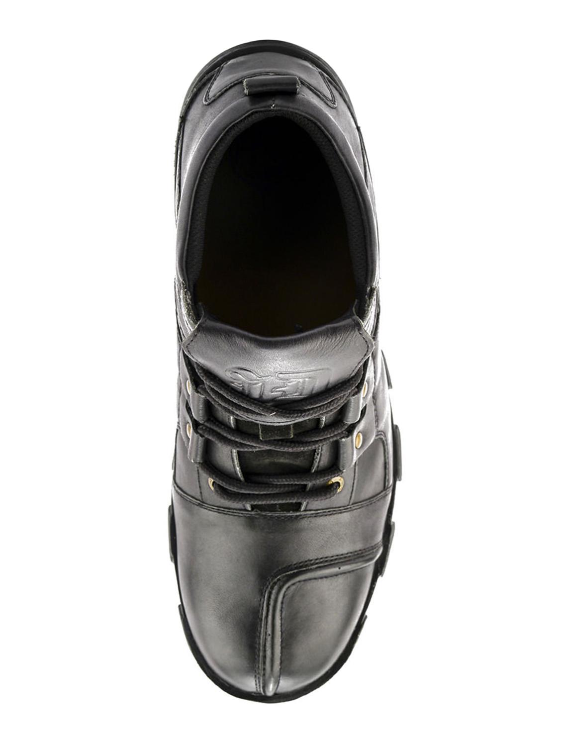 grey Leather low ankle boots - 15492620 - Zoom Image - 3