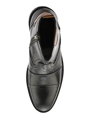 black Leather slip on boots - 15492623 - Standard Image - 3
