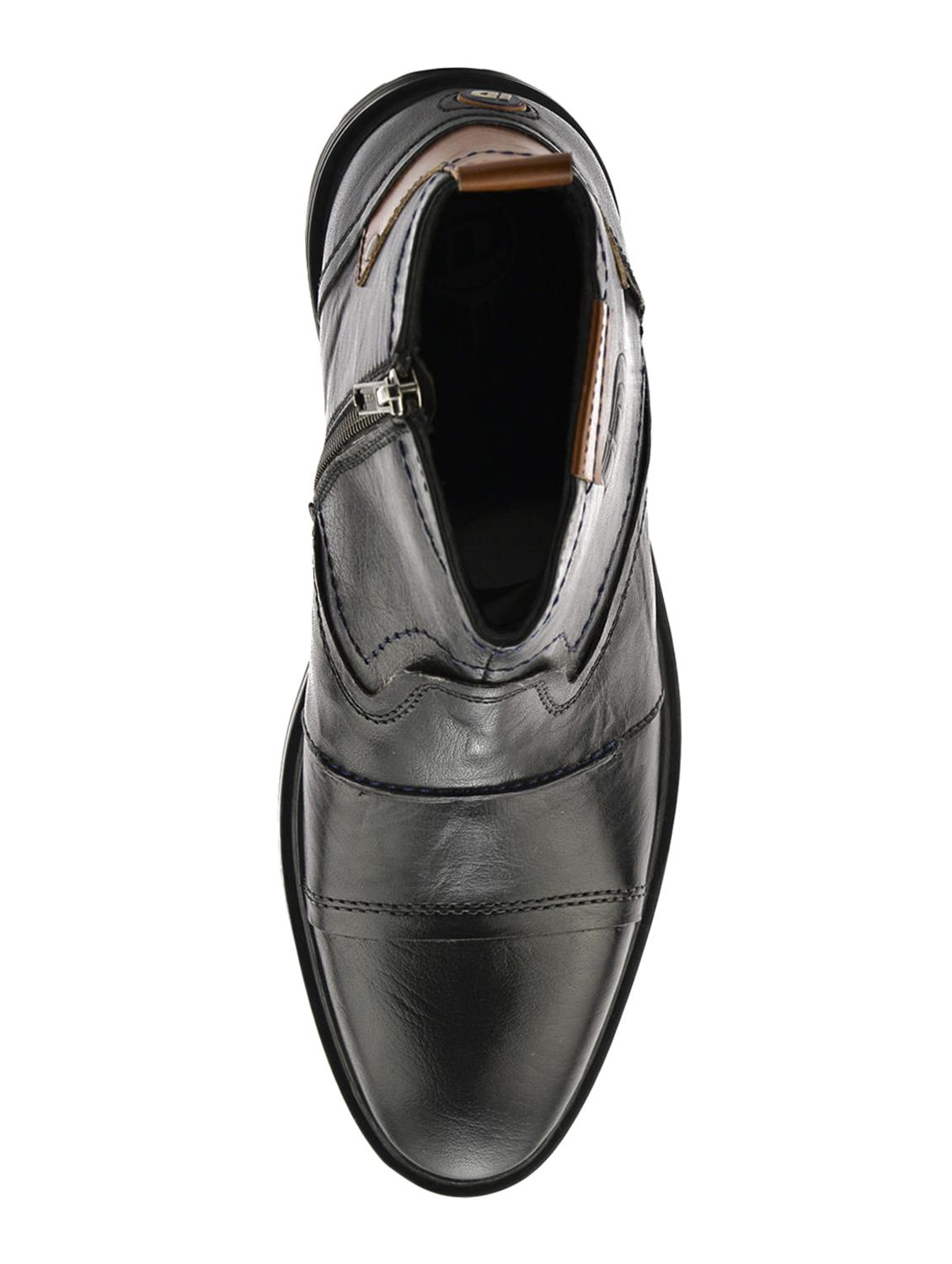 black Leather slip on boots - 15492623 - Zoom Image - 3