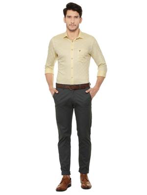 yellow cotton casual shirt - 15493493 - Standard Image - 3
