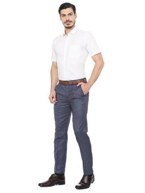 white cotton blend formal shirt - 15493498 - Standard Image - 3