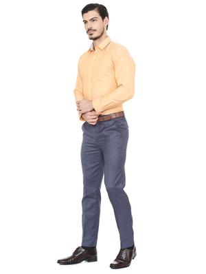 orange cotton blend formal shirt - 15493499 - Standard Image - 3