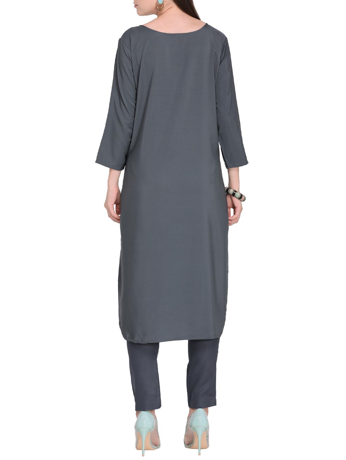 Printed straight kurta - 15493853 - Zoom Image - 3