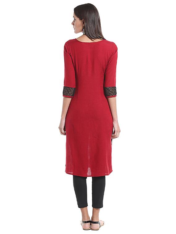 Straight printed kurta - 15494744 - Zoom Image - 3