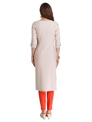 Straight printed kurta with pocket - 15494749 - Standard Image - 3