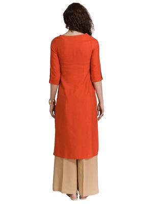 Embroidered straight kurta - 15494767 - Standard Image - 3