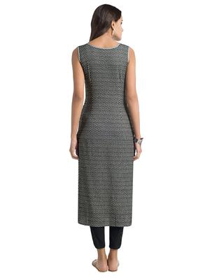 Straight printed kurta - 15494771 - Standard Image - 3