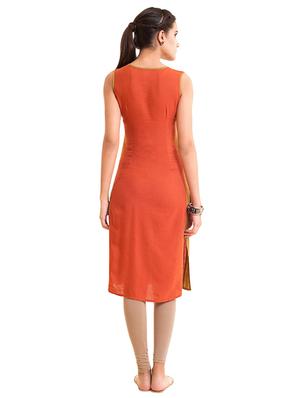 Embroidered straight kurta - 15494779 - Standard Image - 3
