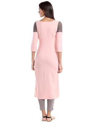 Straight embroidered kurta - 15494799 - Standard Image - 3