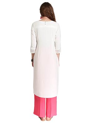 Straight double slit kurta - 15494817 - Standard Image - 3