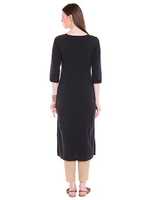 Straight pintucks kurta - 15494858 - Standard Image - 3
