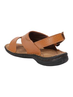 red chief tan leather back strap sandals - 15495213 - Standard Image - 3