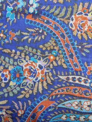blue wool stole - 15495405 - Standard Image - 3