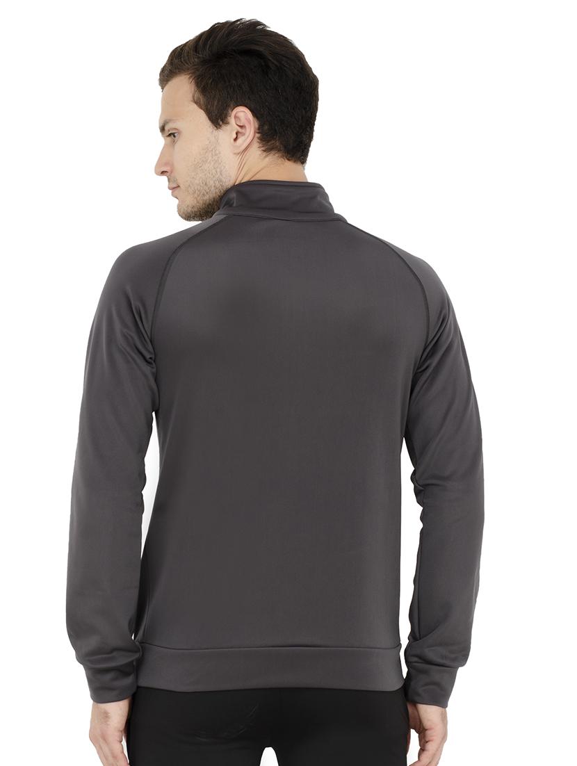 grey cotton casual jacket - 15495537 - Zoom Image - 3