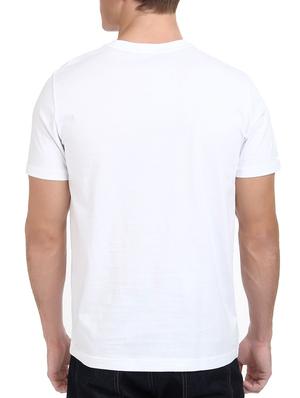 white cotton chest print tshirt - 15495811 - Standard Image - 3