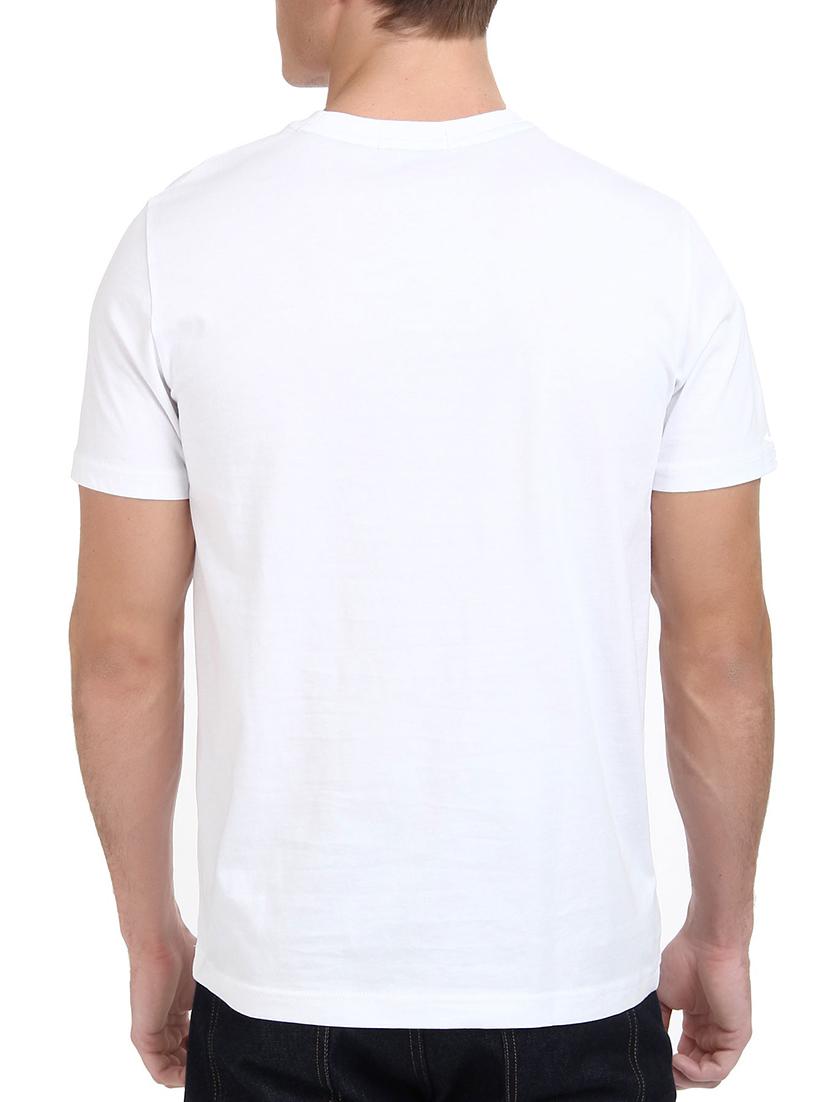 white cotton chest print tshirt - 15495811 - Zoom Image - 3