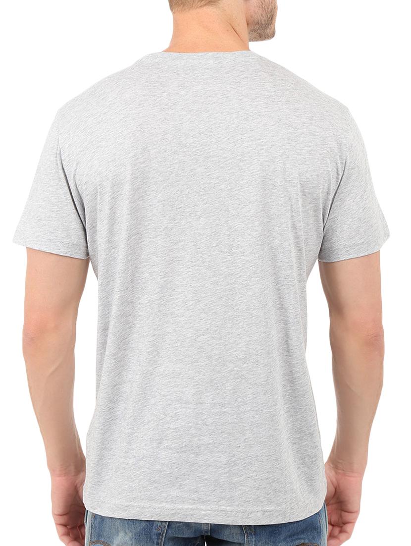 grey cotton chest print tshirt - 15495844 - Zoom Image - 3