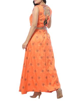 embroidered a-line lehenga - 15496343 - Standard Image - 3