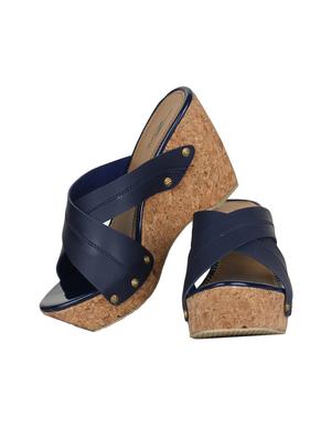 blue platforms wedges - 15496554 - Standard Image - 3