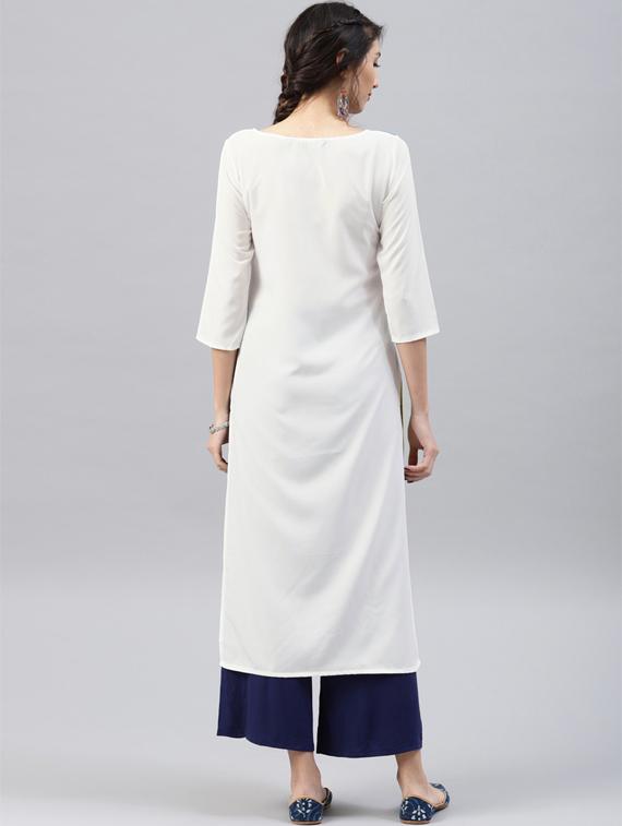 Printed straight kurta - 15496816 - Zoom Image - 3