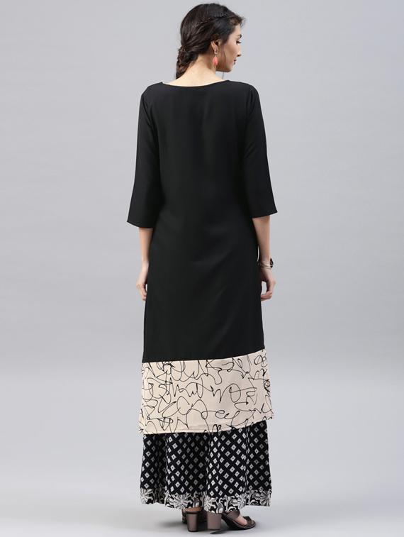 Printed straight kurta - 15496822 - Zoom Image - 3