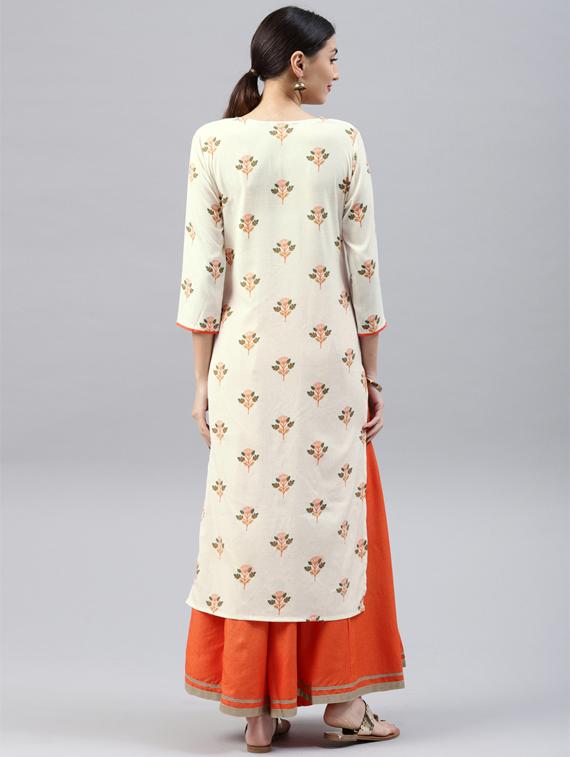 Printed straight kurta - 15496827 - Zoom Image - 3