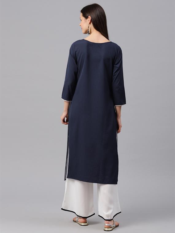 Printed straight kurta - 15496845 - Zoom Image - 3