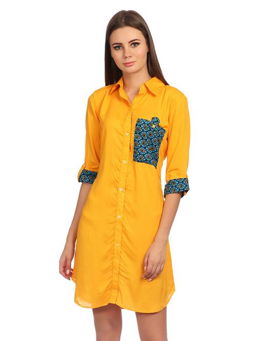 roll up sleeved shirt dress - 15497068 - Very Small Image - 1