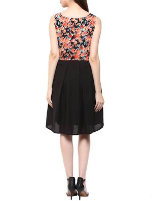 sleeveless printed a-line dress - 15497082 - Standard Image - 3