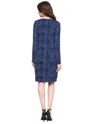 long sleeved printed shift dress - 15497086 - Standard Image - 3
