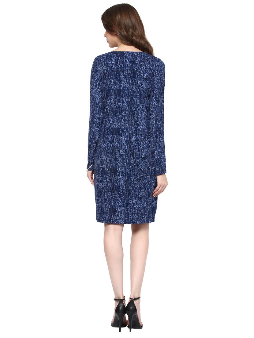 long sleeved printed shift dress - 15497086 - Zoom Image - 3