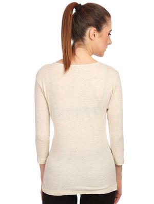 round neck button detail tee - 15497106 - Standard Image - 3
