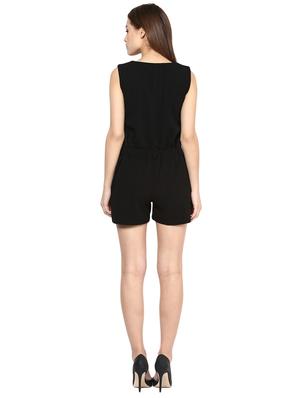 button detail belted romper - 15497110 - Standard Image - 3