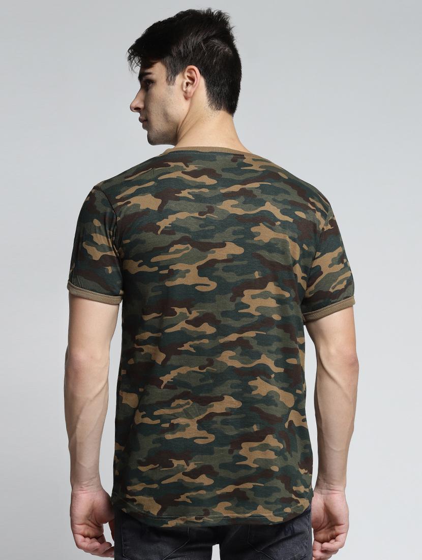 multi colored cotton all over print t-shirt - 15497555 - Zoom Image - 3