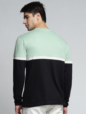multi colored cotton color block t-shirt - 15497591 - Standard Image - 3