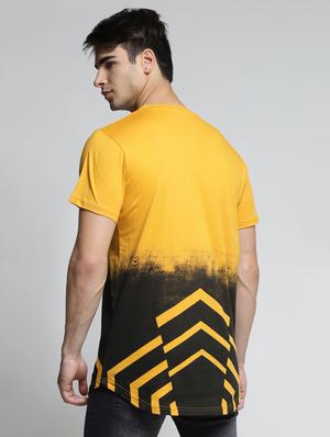 yellow cotton all over print t-shirt - 15497608 - Standard Image - 3