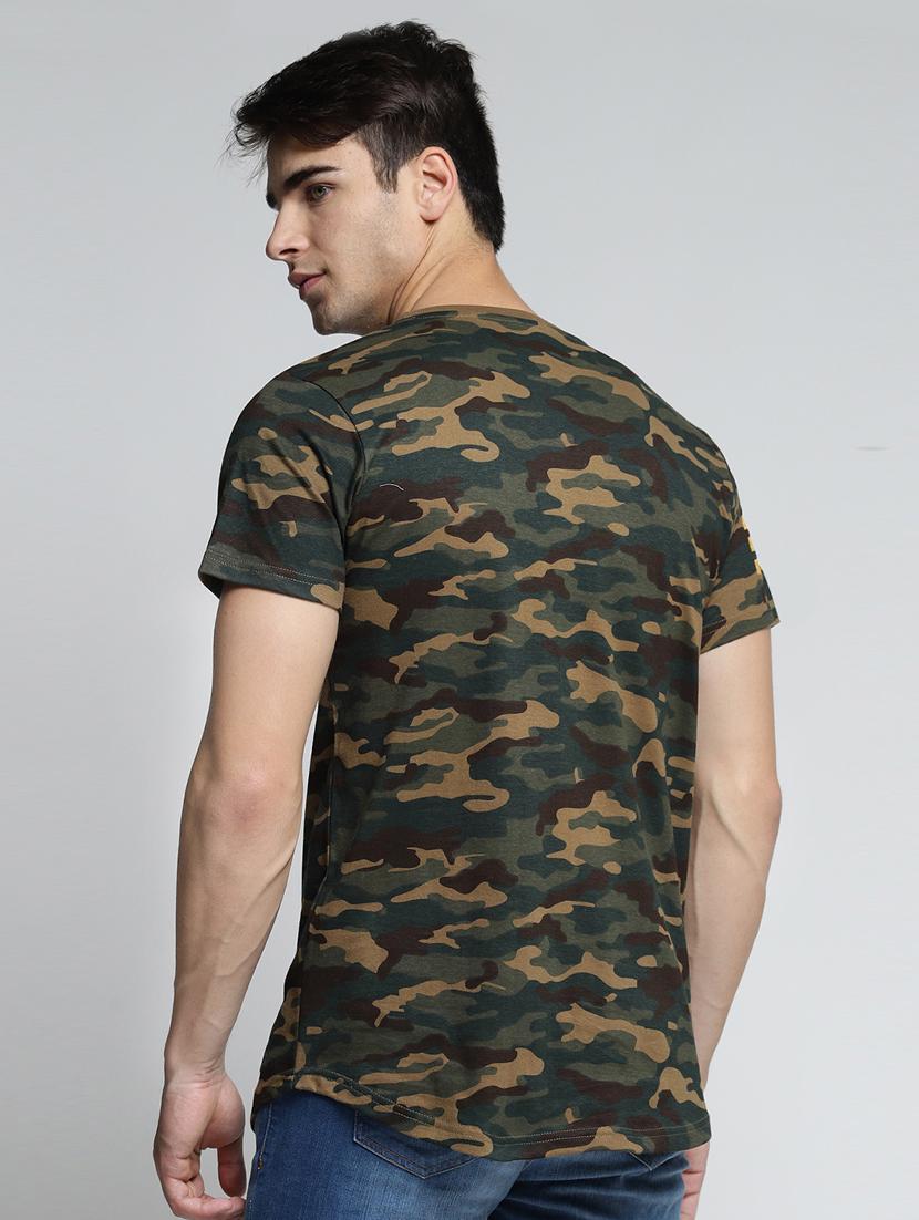 multi colored cotton all over print t-shirt - 15497614 - Zoom Image - 3