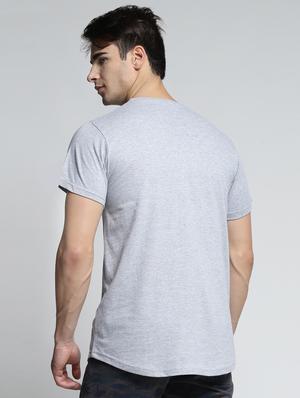 grey cotton front print t-shirt - 15497615 - Standard Image - 3
