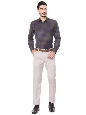 white polyester blend flat front formal trouser - 15497700 - Standard Image - 3