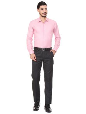 black polyester blend flat front formal trouser - 15497709 - Standard Image - 3