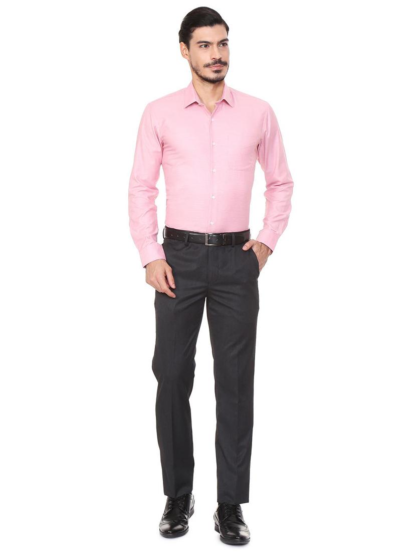 black polyester blend flat front formal trouser - 15497709 - Zoom Image - 3