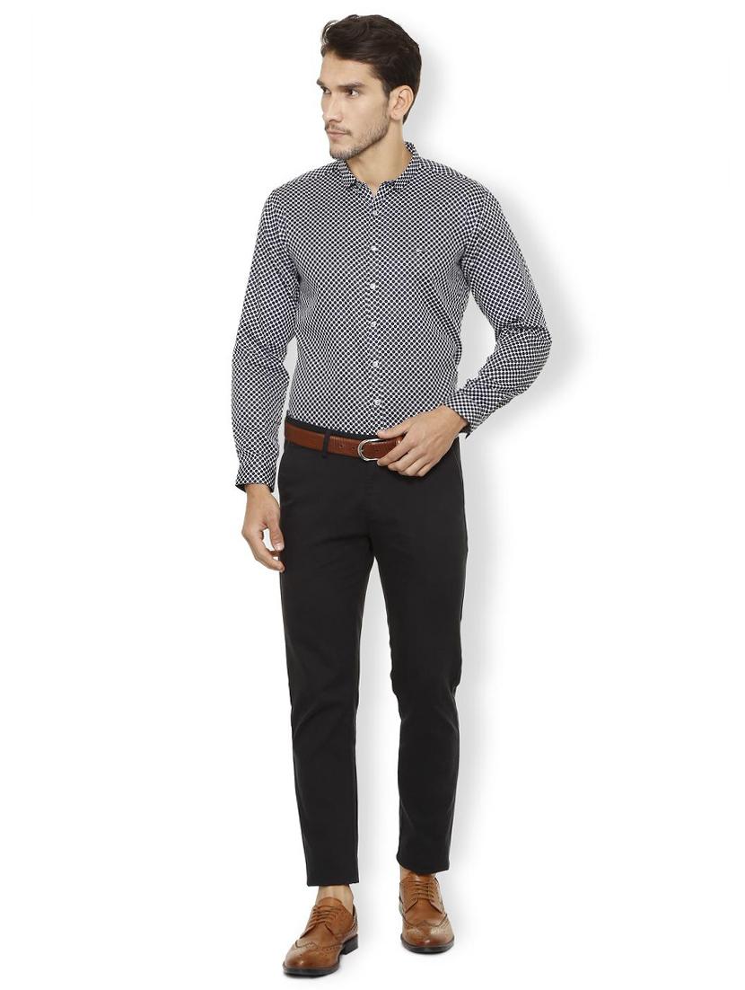 black cotton casual shirt - 15497745 - Zoom Image - 3