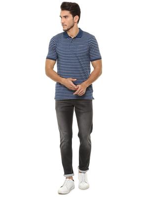 navy blue cotton blend pocket t-shirt - 15497762 - Standard Image - 3