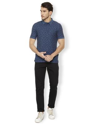navy blue cotton polo t-shirt - 15497779 - Standard Image - 3