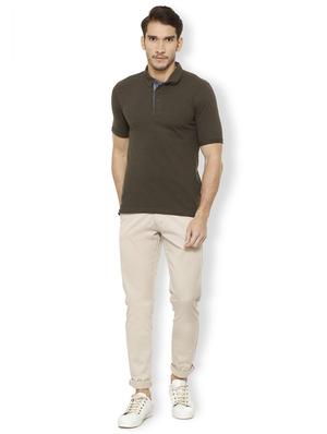 brown cotton polo t-shirt - 15497780 - Standard Image - 3