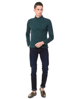 green cotton collared t-shirt - 15497785 - Standard Image - 3